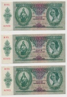 1936. 10P (5x) sorszámkövetők T:I-,II szép papír