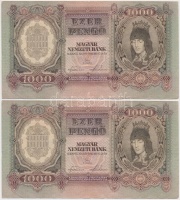 1943. 1000P (2x) sorszámkövetők T:III