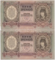 1943. 1000P (4x) sorszámkövetők T:I-