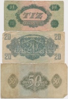 1944. 1P-100P (10x) 'A Vörös Hadsereg Parancsnoksága' T:vegyes