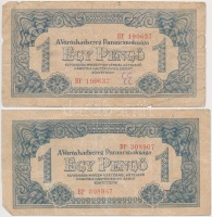 1944. 1P ' A Vörös Hadsereg Parancsnoksága' sorszámmal (2x) T:III-