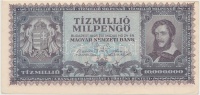 1944. 1P 'A Vörös Hadsereg Parancsnoksága' + 1946. 10.000MP + 10.000.000MP + 100.000AP mind a négy vágáshibás bankjegy T:II,III