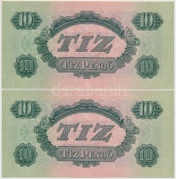 1944. 10P 'A Vörös Hadsereg Parancsnoksága' (8x) sorszámkövetők T:I,I-