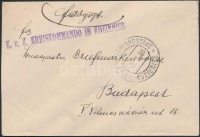 1918 Tábori posta levél 'K.u.K. KREISKOMMANDO IN KOZIENICE' + 'EP KOZIENICE'
