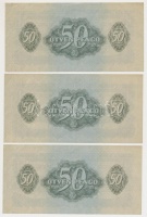 1944. 50P 'A Vöröshadsereg Parancsnoksága' (3x) sorszámkövetők T:I-,II