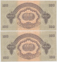1944. 100P 'A Vörös Hadsereg Parancsnoksága' (8x) közte 2x2 sorszámkövető T:I,I-