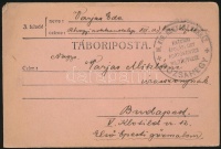 1918 Tábori posta levél 'M.KIR. ROKKANTKÓRHÁZ RÓZSAHEGY'