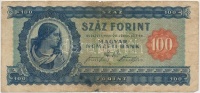 1946. 100Ft T:III- fo. 
Hungary 1946. 100 Forint C:VG spotted
Adamo F26