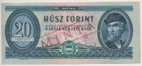 1965. 20Ft hamis 'MINTA' felülnyomással / with fake 'MINTA' overprint T:III