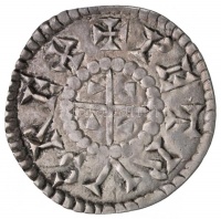 1038-1041, 1044-1046. Denár Ag 'Péter' (0,76g) T:2
Hungary 1038-1041, 1044-1046. Denar Ag 'Peter' (0,76g) C:XF
Huszár: 6., Unger I.: 2.