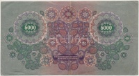 Ausztria / Osztrák-Magyar Bank 1922. 5000K T:III 
Austria / Österreichisch-Ungarische Bank 1922. 5000 Kronen C:F
