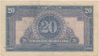 Ausztria / Szövetséges megszállás 1944. 20Sch T:III 
Austria / Allied occupation 1944. 20 Schilling C:F