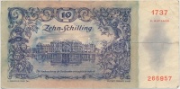 Ausztria 1950. 10Sch 2. kiadás T:III ázott papír
Austria 1950. 10 Schilling second edition C:F wet paper