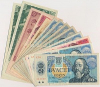 Csehszlovákia 1961-1988. 10K-100K (13x) közte 2db szlovák bélyeggel T:III
Czechoslovakia 1961-1988. 10 Korun - 100 Korun (13x) including 2pcs with Slovakian stamps C:F