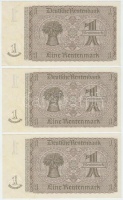 Német 3. Birodalom 1937. 1M (3x) sorszámkövetők T:I,I-
German Third Reich 1937. 1 Mark (3x) sequential serials C:UNC,AU