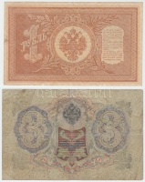 Orosz Birodalom 1912-1917. (1898) 1R + (1905) 3R + (1909) 10R (2x)  Szign.: Shipov T:III
Russian Empire 1912-1917. (1898) 1 Ruble + (1905) 3 Rubles + (1909) 10 Rubles (2x) Sign.: Shipov C:F