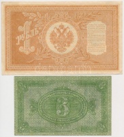 Orosz Birodalom 1912-1917. (1898) 1R Szign.: Shipov + Orosz Polgárháború / Szibéria és Urál / Ideiglenes Szibériai Igazgatás 1919. 3R T:III
Russian Empire 1912-1917. (1898) 1 Ruble Sign.: Shipov + Russian Civil War / Siberia and Urals /