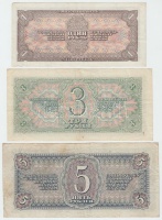 Szovjetunió 1938. 1R + 3R + 5R T:III
Soviet Union 1938. 1 Ruble + 3 Rubles + 5 Rubles C:F