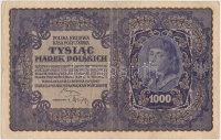 Vegyes: Német Birodalom 1910. 1000M hétjegyű sorszám, zöld pecséttel (6x) + Lengyelország 1919. 1000M T:vegyes
Mixed: German Empire 1910. 1000 Mark 7 digits with green seal (6x) + Poland 1919. 1000 Marek C:mixed