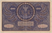 Vegyes: Német Birodalom 1910. 1000M hétjegyű sorszám, zöld pecséttel (6x) + Lengyelország 1919. 1000M T:vegyes
Mixed: German Empire 1910. 1000 Mark 7 digits with green seal (6x) + Poland 1919. 1000 Marek C:mixed