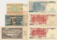 9db-os vegyes külföldi bankjegy tétel, közte Montenegró 1914. 1P 'ANNULE' felülbélyegzéssel, lyukasztva T:vegyes
9pcs of various banknotes, including Montenegro 1914. 1 Perper with 'ANNULE' overprint, cancelled with hole C:mixed