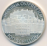 Ausztria 1991. 100Sch Ag 'Mozart-Salzburg' T:PP ujjlenyomatos
Austria 1991. 100 Schilling Ag 'Mozart-Salzburg' C:PP fingerprint