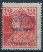 Debrecen 1919 I lemez / Plate I Károly 10f (80.000) / Charles 10f. Signed: Bodor