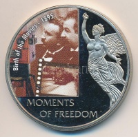 Libéria 2006. 10$ 'Szabadság pillanatai-A Mozi születése 1895' multicolor, tanúsítvánnyal T:PP 
Liberia 2006. 10 Dollars 'Moments of Freedom-Birth of the Movies 1895' multicolor, with certificate C:PP