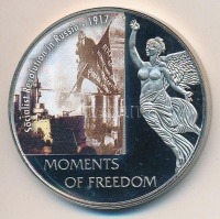 Libéria 2006. 10$ 'Szabadság pillanatai-Októberi szocialista forradalom 1917.' multicolor T:PP ujjlenyomat
Liberia 2006. 10 Dollars 'Moments of Freedom-Socialist Revolution in Russia 1917' multicolor C:PP fingerprint