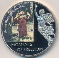 Libéria 2006. 10$ 'Szabadság pillanatai - Varsói gettólázadás 1943' multicolor, tanúsítvánnyal T:PP kis ujjlenyomat
Liberia 2006. 10 Dollars 'Moments of Freedom - Warsaw Ghetto uprising 1943' multicolor, with certificate C:PP small