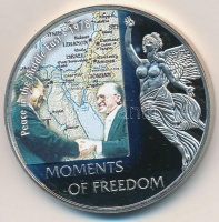 Libéria 2006. 10$ 'Szabadság pillanatai 'Közel-keleti béke 1978' multicolor T:PP 
Liberia 2006. 10 Dollars 'Moments of Freedom-Peace in the Middle-East 1978' multicolor C:PP