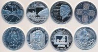 Németország 2009-2013. 8db klf ezüstözött fém emlékérem T:PP felületi karc
Germany 2009-2013. 8pcs of diff silver plated metal medallions C:PP slightly scratched