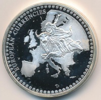 Németország DN 'Európai valuták / Németország' ezüstözött Br emlékérem (40mm) T:2 (PP)
Germany ND 'European currencies / Germany' gilt Br medal (40mm) C:XF (PP)