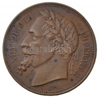 ~1870. 'III. Napóleon császár' Br szatirikus érem a porosz-francia háború után (37mm) T:2
~1870. 'Neapolio III Imperator / Finis Germaniae 1870' satirical medallion after the Franco-Prussian war (37mm) C:XF