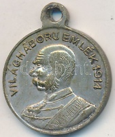 ~1914-1918. 'Világháború Emlék 1914 - Ferenc József / II. Vilmos' ezüstözött fém medál füllel (17mm) T:2-
Austro-Hungarian Monarchy ~1914-1918. 'Weltkrieg Andenken 1914 - Franz Joseph / Wilhelm II' silver-plated metal medal with ear