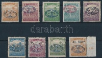 Debrecen I. 1919 9 klf Arató érték (13.700) / Mi 14-17, 19a, 21, 23-25 Signed: Bodor