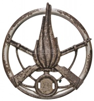 Olaszország DN Gyalogos lövész fém sapkajelvény, az alakulat száma hiányzik (59mm) T:2
Italy ND Infantry metal cap badge, the number of the unit is missing (59mm) C:XF