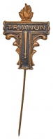 ~1930. 'Trianon' festett Br kitűző (31x21mm) T:2