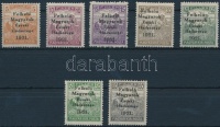 Nyugat-Magyarország V. 1921 Arató értékek (**57.500) / Mi 43-49 Signed: Bodor