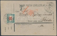 Nyugat Magyarország  V. 1921 Tábori lap Nezsiderre, portózva / Field postcard to Nezsider, with postage due. Signed: Bodor