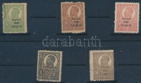 1920 Ziaristi újságírók 5 db bélyeg