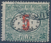Debrecen I. 1919 Pirosszámú portó 5f; garancia nélkül (180.000)