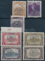 Kolozsvár 1919 7 klf érték felülnyomás eltérésekkel