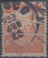 1920/1924 Arató 25K kettős papírránccal / Mi 344 with double paper creases