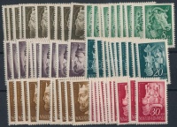 1942-1943 Királyok és Hadigondozás 10-10 sor 2 stecklapon (16.000)