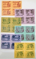 1965-1966 69 db négyestömb 10 lapos közepes berakóban (9.900)