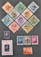 Magyar gyűjtemény 1945-1980-as évekig főleg postatiszta, filázva A4-es lapokon 6 db mappában, dobozban