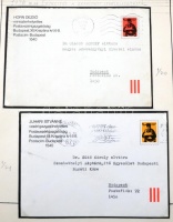 1948-1982 Használt + használatlan párhuzamos díjjegyes gyűjtemény közte tervező által aláírt, postaügyi miniszteri és posta vezérigazgatói boríték, Goethe, Madách sorozatok  stb