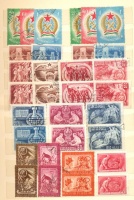 1946-1959 Összeállítás sok komplett sorral közepes 10 lapos berakóban (30.770)