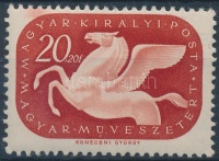 1940 Művész 20f festékelkenődéssel